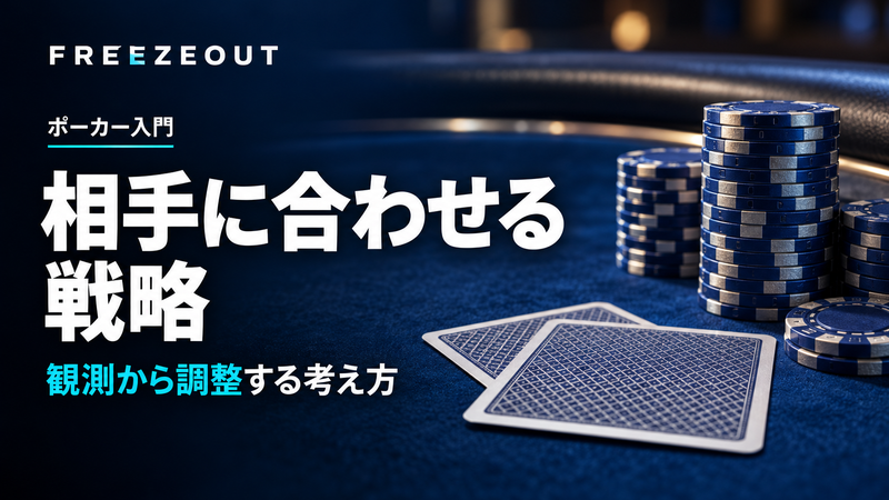 相手に合わせる 戦略。観測から調整する考え方。FREEZEOUTの紺色・青銀チップのサムネイル。